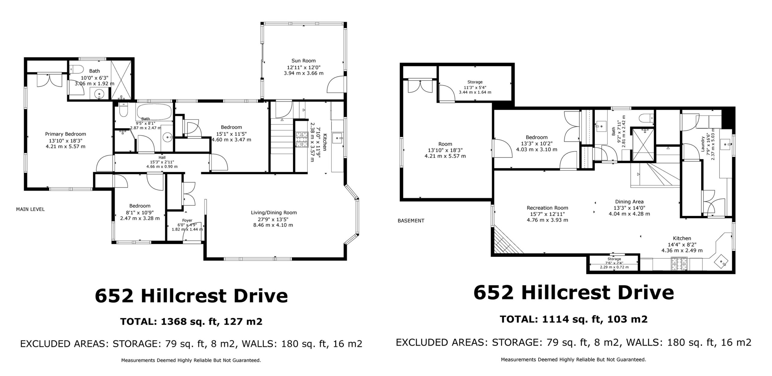 Floorplans - 652 Hillcrest Drive, Burlington